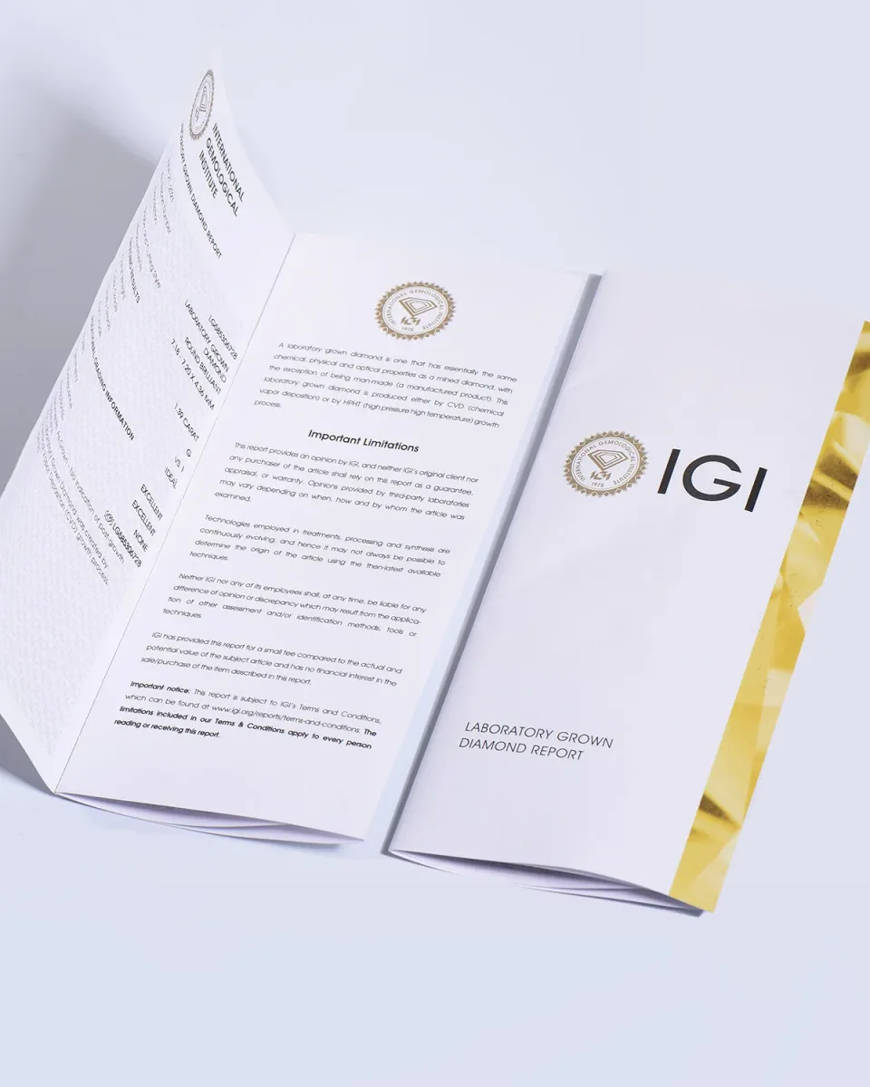 An IGI laboratory grown diamond report